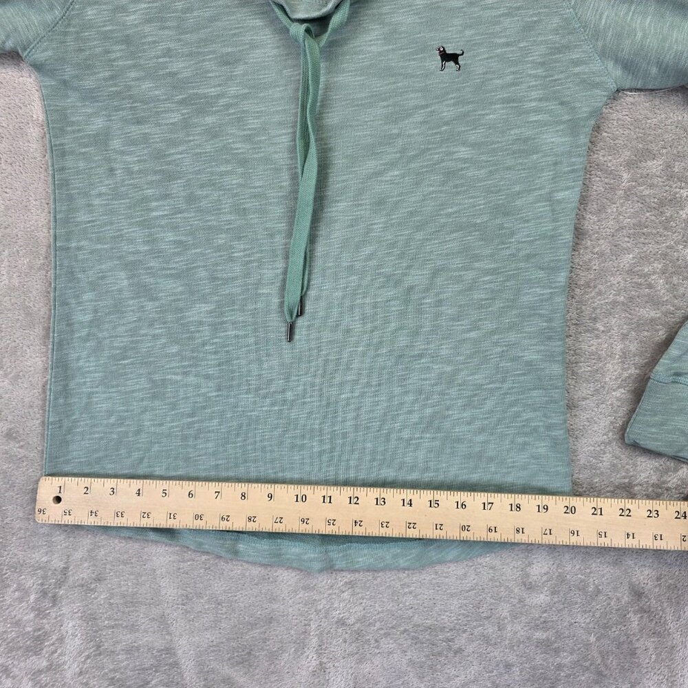 The Black Dog Sweatshirt Womens XS Green Chappy Cowlneck Pullover Long Sleeve - Picture 8 of 10